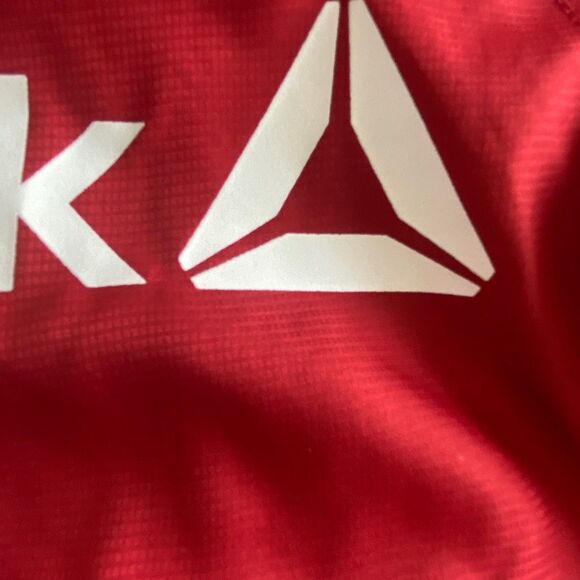 Reebok Hooded Warm Up Track Jacket Peach Multicolor Zip Up Coat Toddler Size 4T - Picture 8 of 11